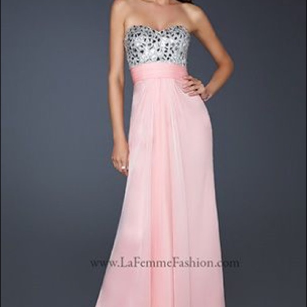 La Femme Pink Prom/Formal Dress - Picture 4 of 4